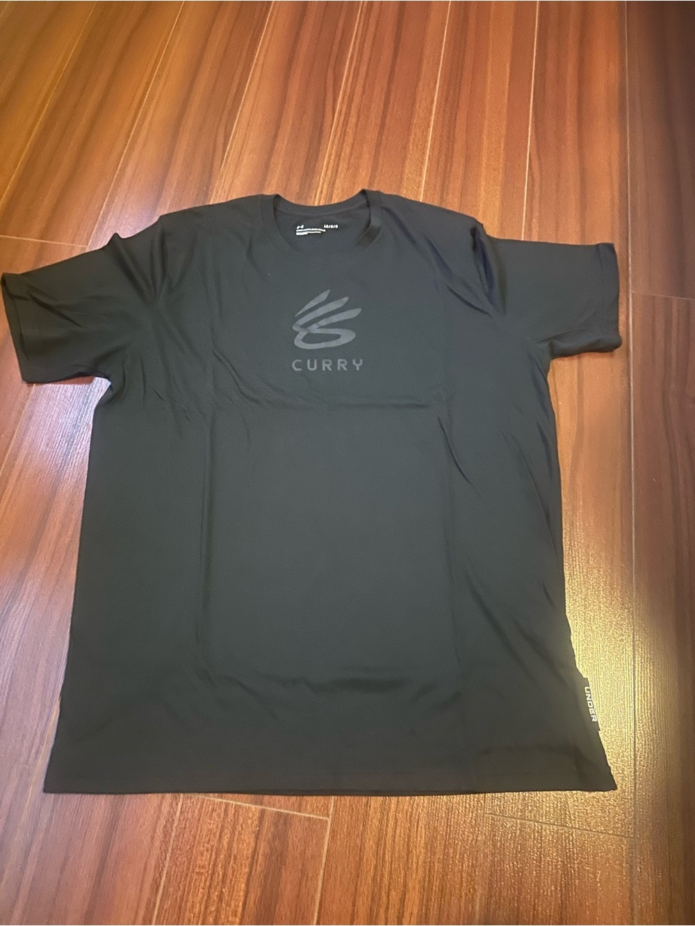 Under Armour Curry Logo Short Sleeve Tee in Black